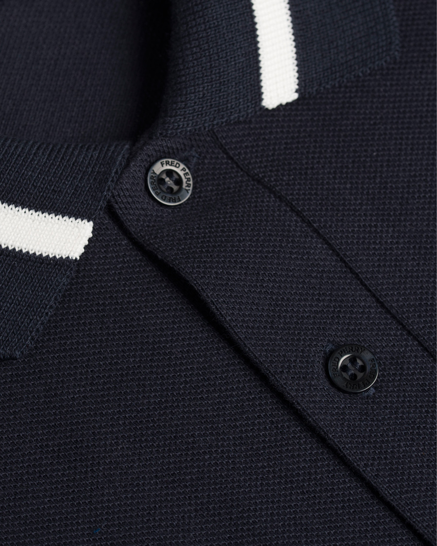 Heren | Polo's | Fred Perry Reissues | Made in England Single Tip Polo Navy/Snow