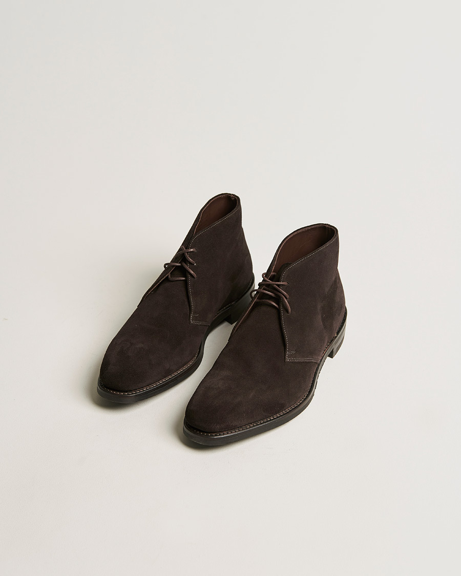 Heren | Handgemaakte schoenen | Loake 1880 | Pimlico Chukka Boot Dark Brown Suede