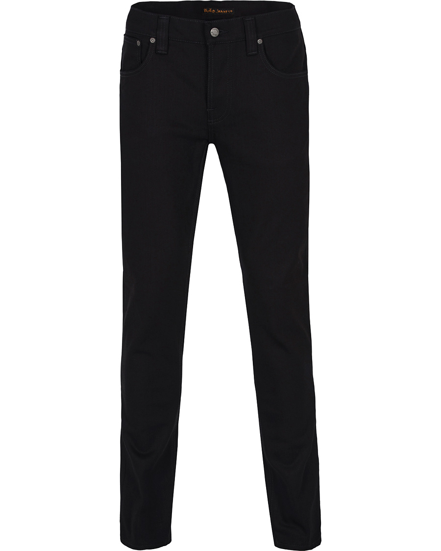 Heren | Jeans | Nudie Jeans | Grim Tim Organic Slim Fit Stretch Jeans Black Ring