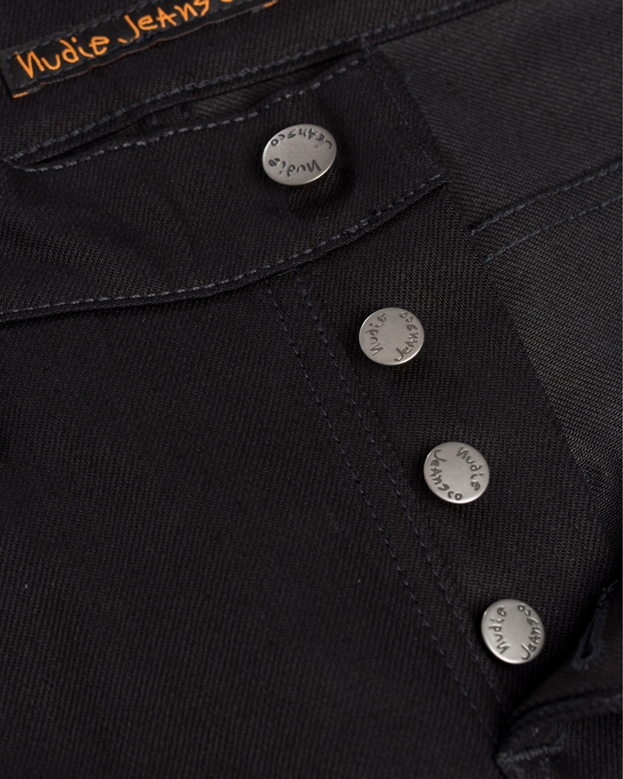 Heren | Jeans | Nudie Jeans | Grim Tim Organic Slim Fit Stretch Jeans Black Ring