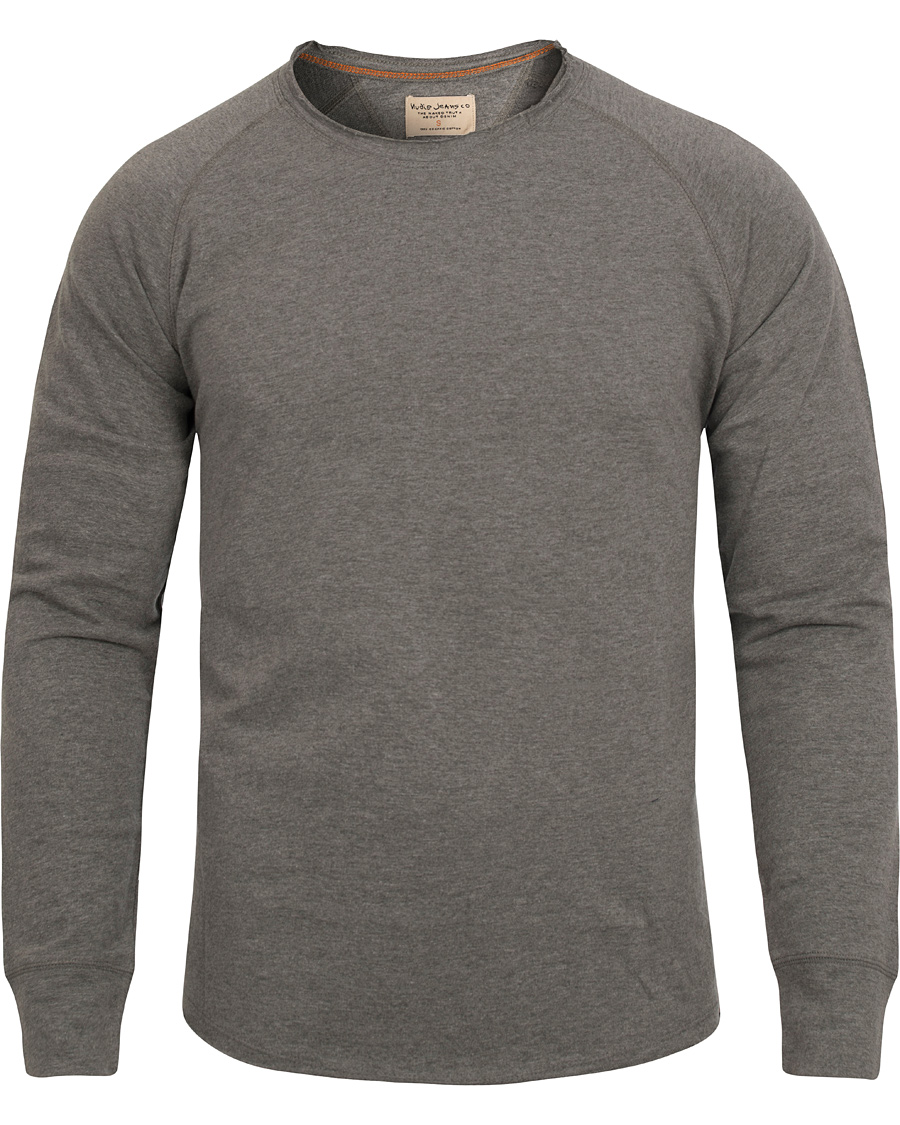 Heren | Truien | Nudie Jeans | Melvin Light Sweater Grey Melange