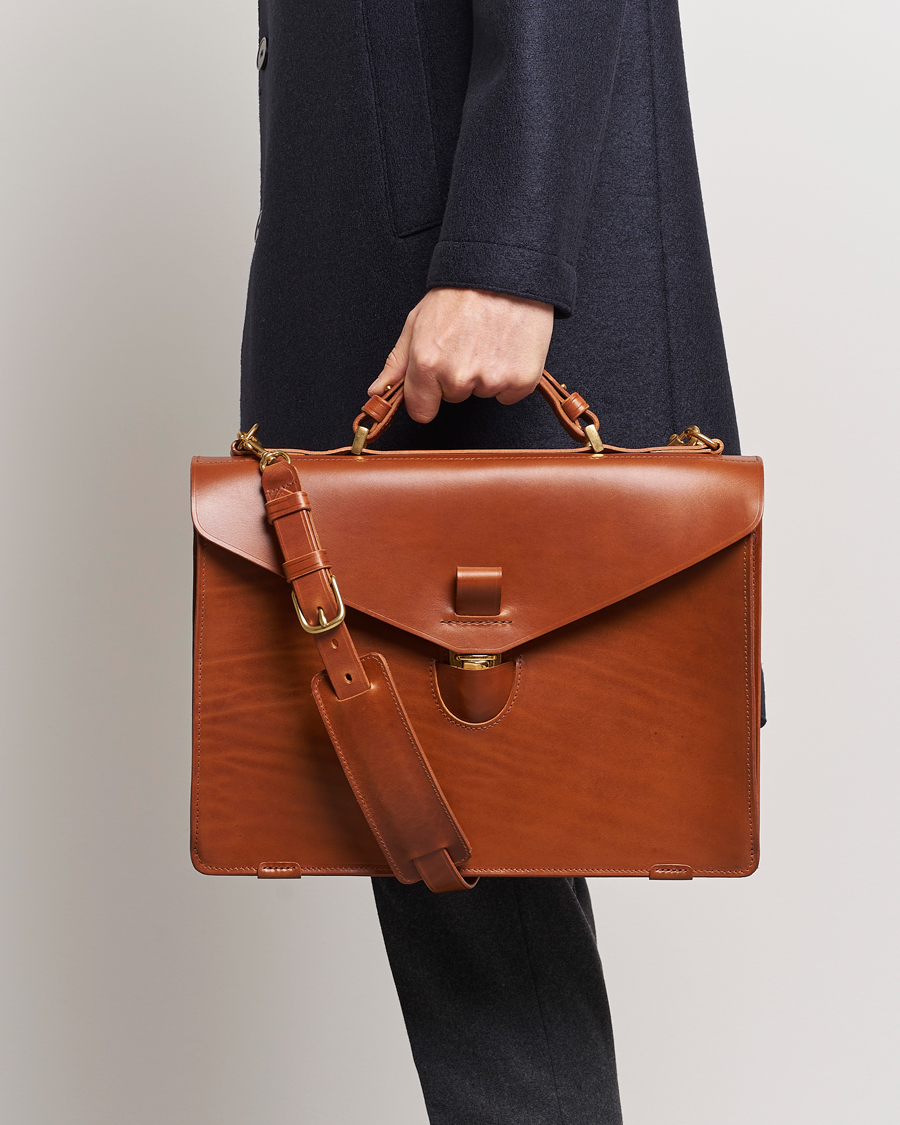 Heren | Tijdloze klassiekers | Tärnsjö Garveri | TG1873 Briefcase Cognac