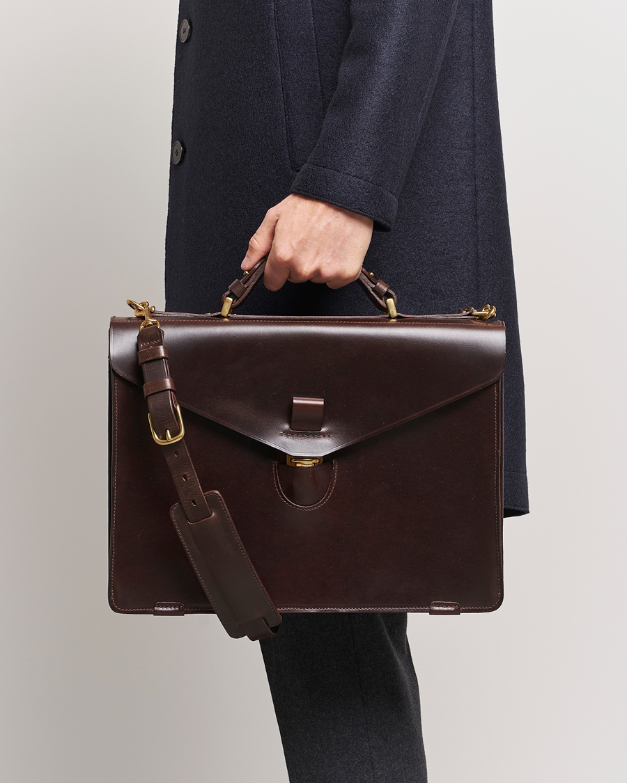 Heren | Tärnsjö Garveri | Tärnsjö Garveri | TG1873 Briefcase Dark Brown