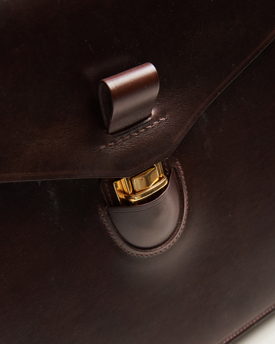 Heren | Tassen | Tärnsjö Garveri | TG1873 Briefcase Dark Brown