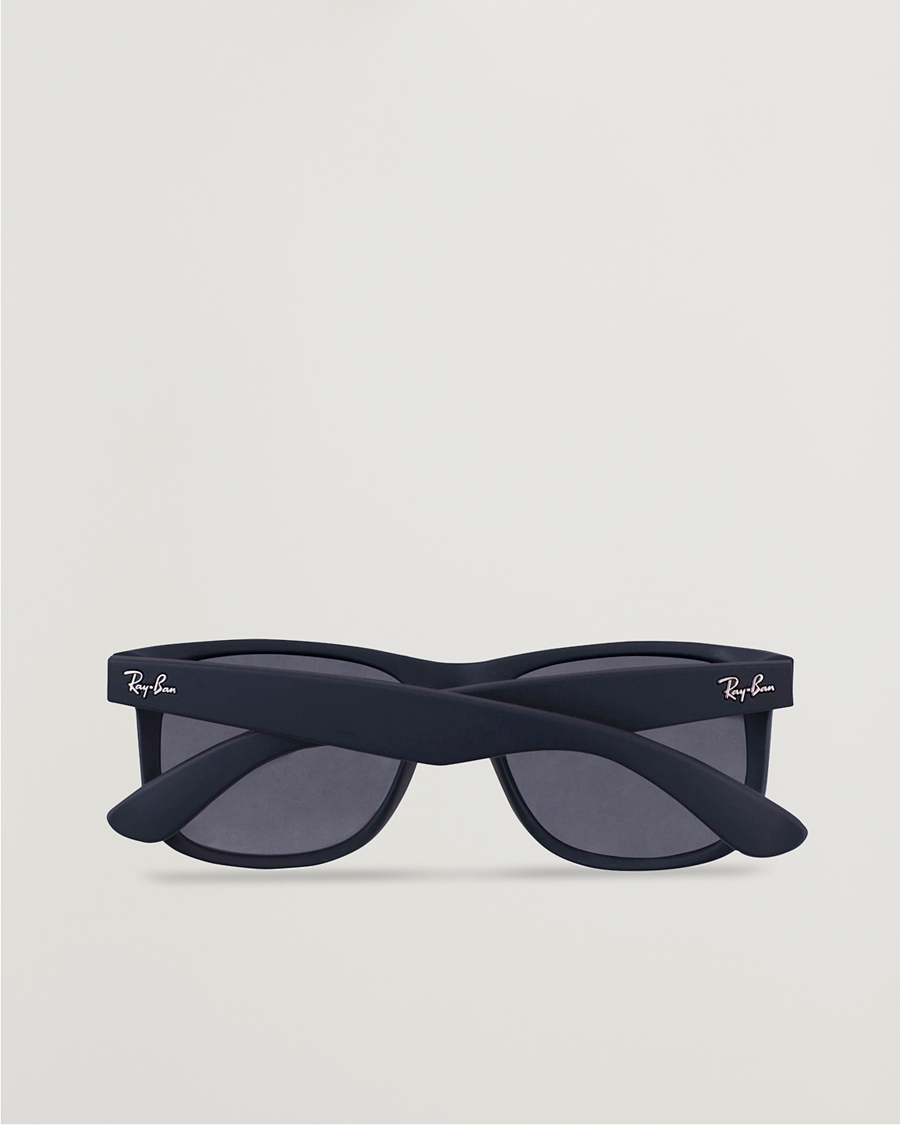 Heren | Zonnebrillen | Ray-Ban | 0RB4165 Justin Polarized Wayfarer Sunglasses Black/Grey