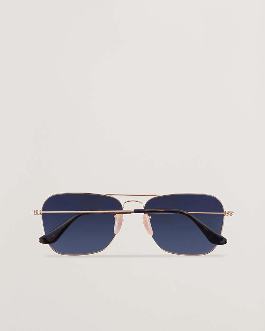 Heren | Zonnebrillen | Ray-Ban | 0RB3136 Caravan Sunglasses Gold/Grey