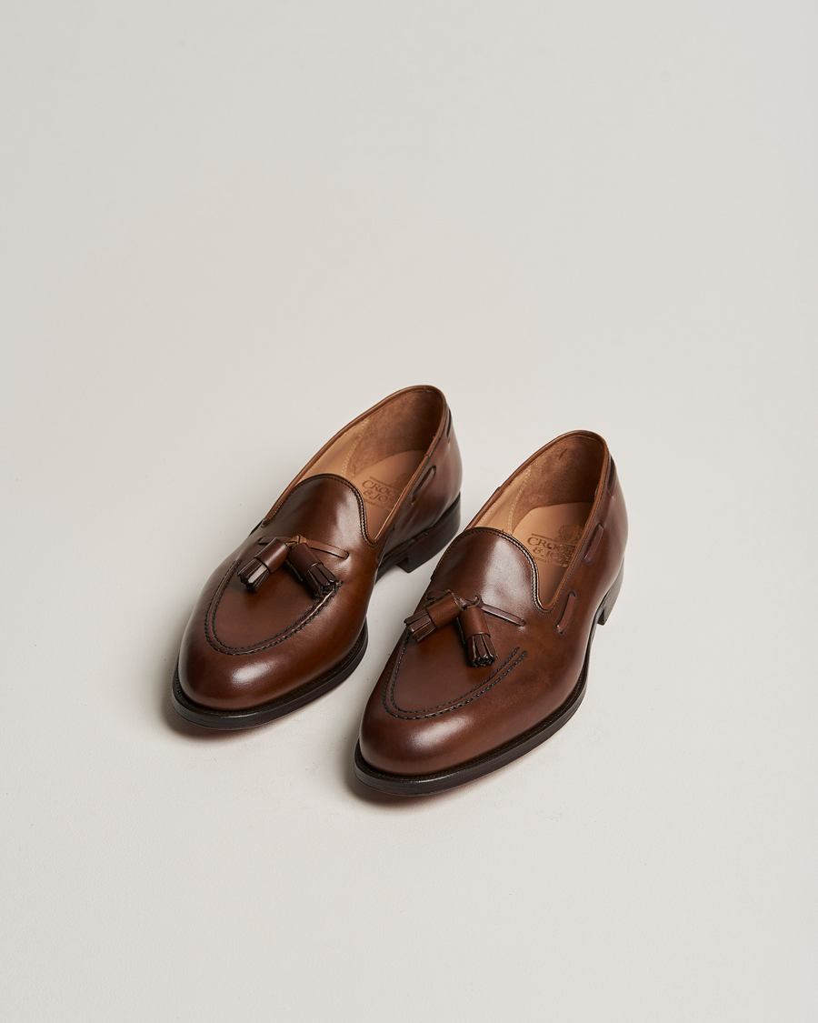 Heren | Schoenen | Crockett & Jones | Cavendish Tassel Loafer Dark Brown Calf