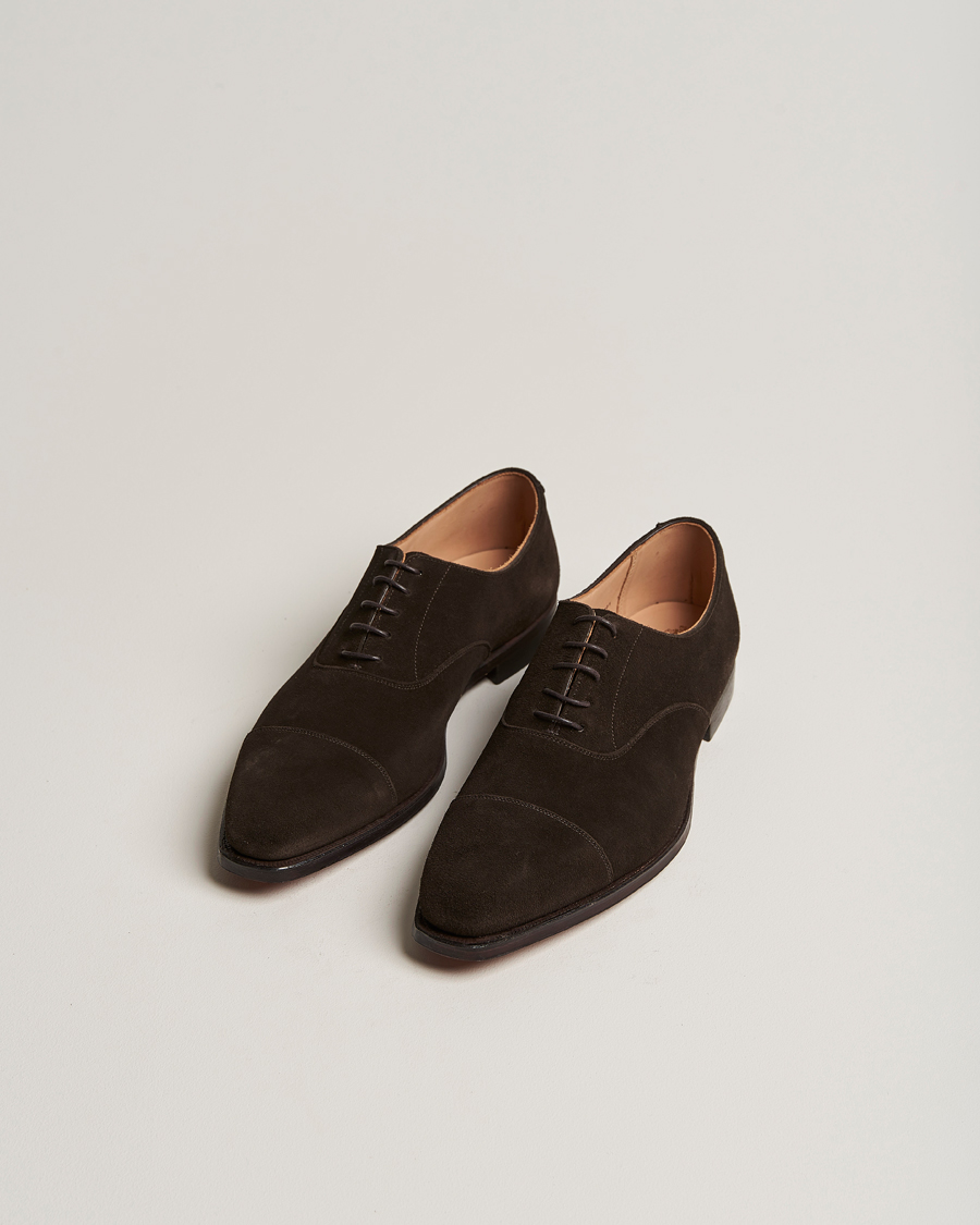 Heren | Oxfords | Crockett & Jones | Hallam Oxford Espresso Suede