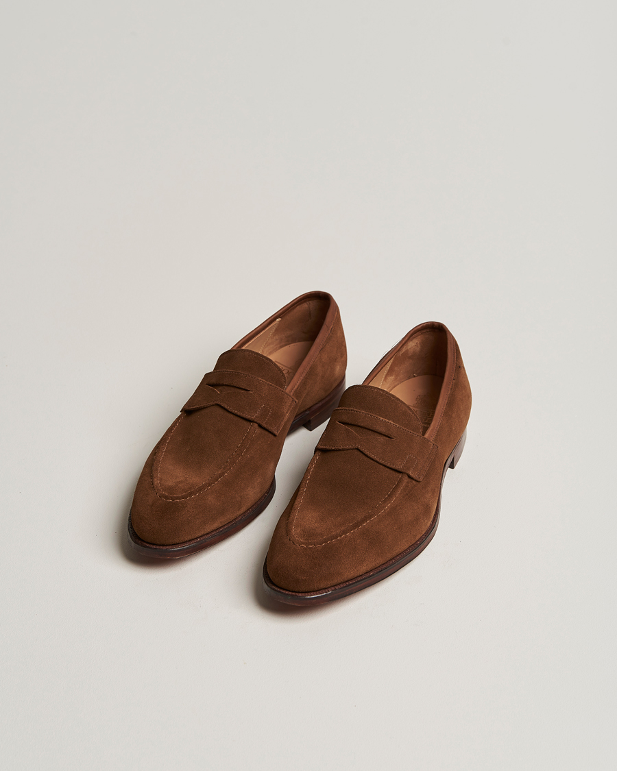 Heren | Best of British | Crockett & Jones | Sydney Loafer Snuff Suede