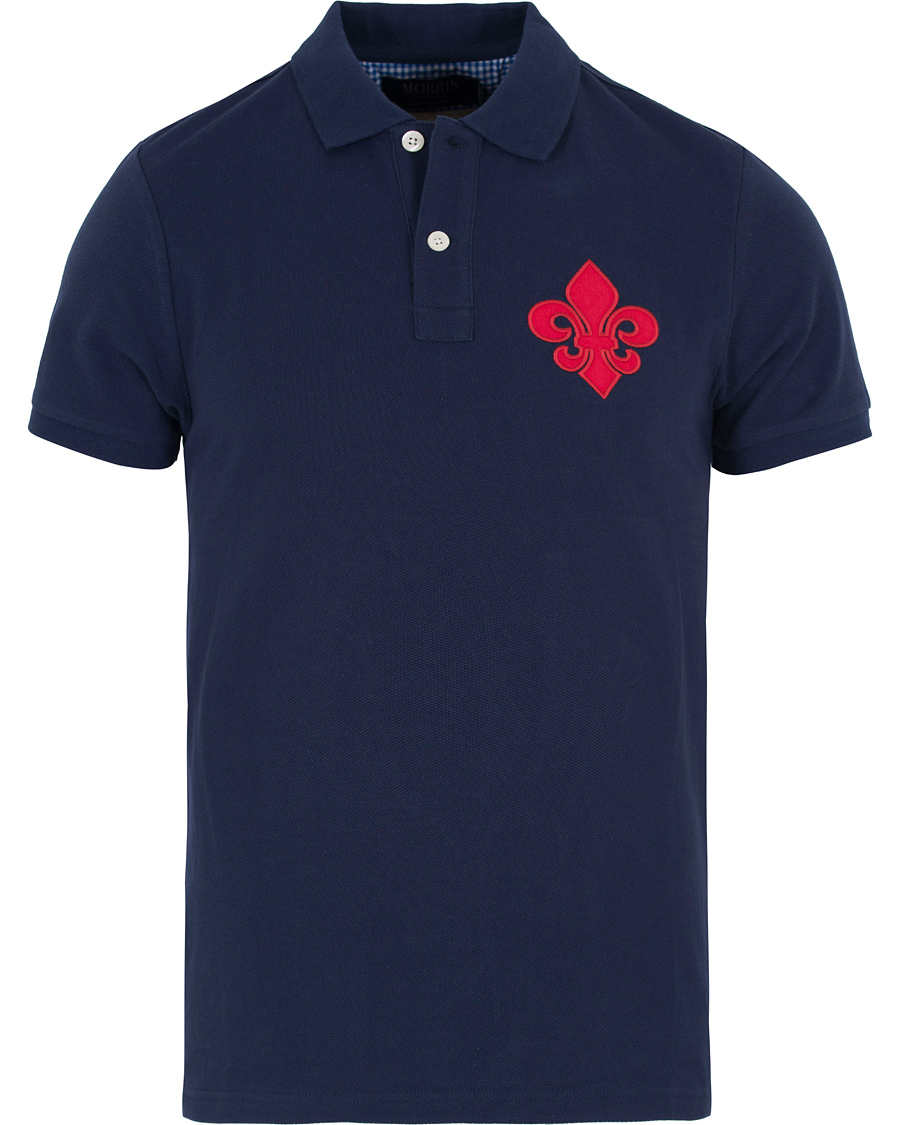 Heren | Polo's | Morris | Logo Piqué Old Blue