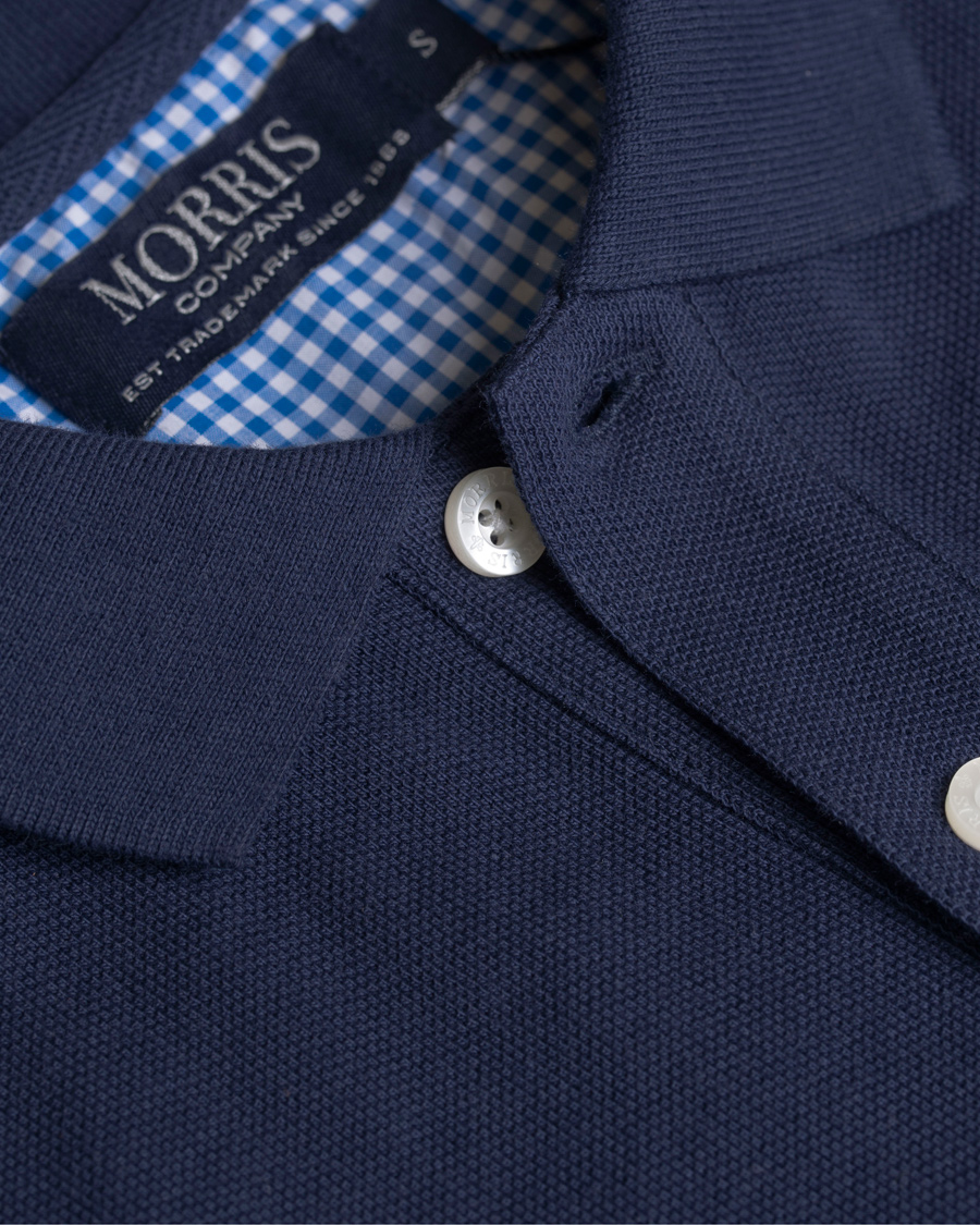 Heren | Polo's | Morris | Logo Piqué Old Blue