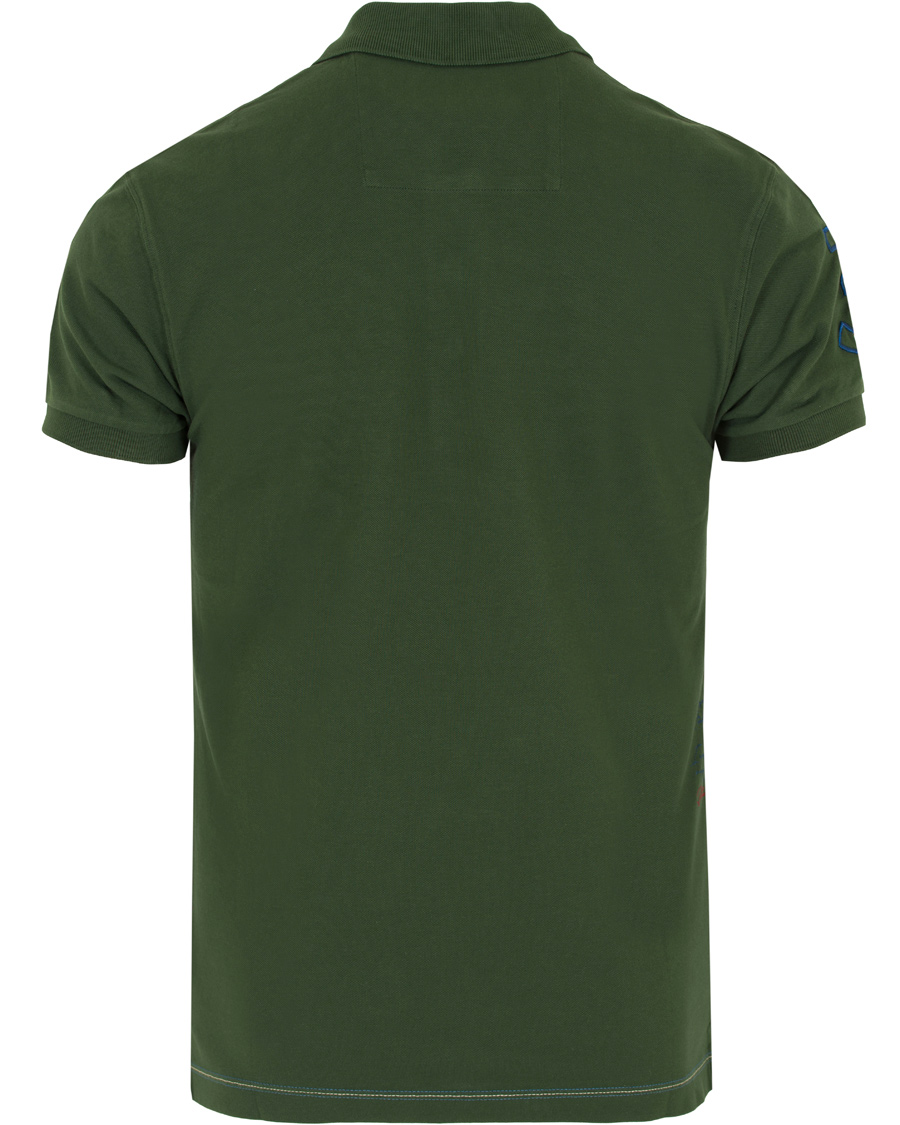 Heren | Polo's | La Martina | Logo Polo Piqué Army Green