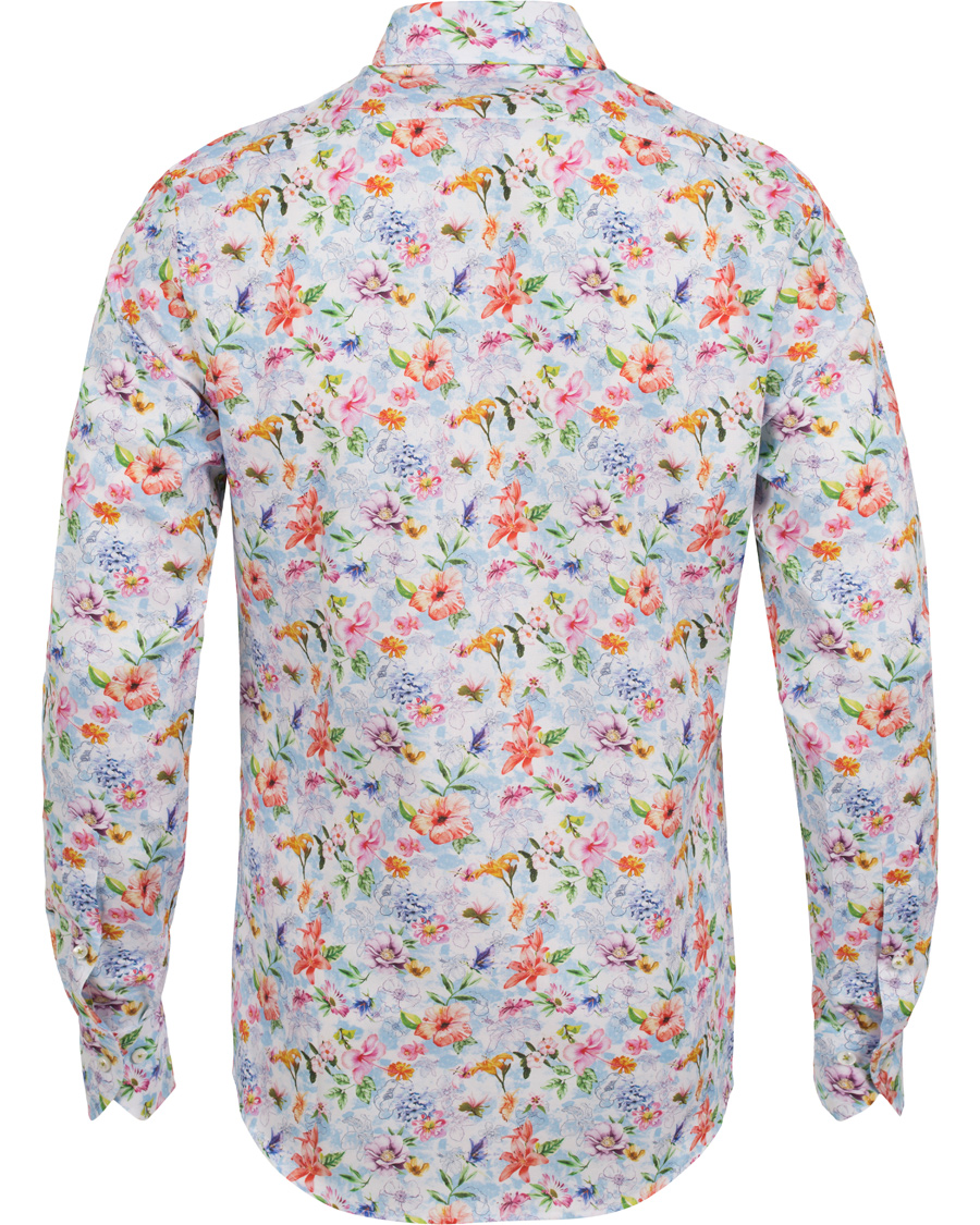 Heren | Overhemden | Stenströms | Slimline Flower Print Shirt Multi