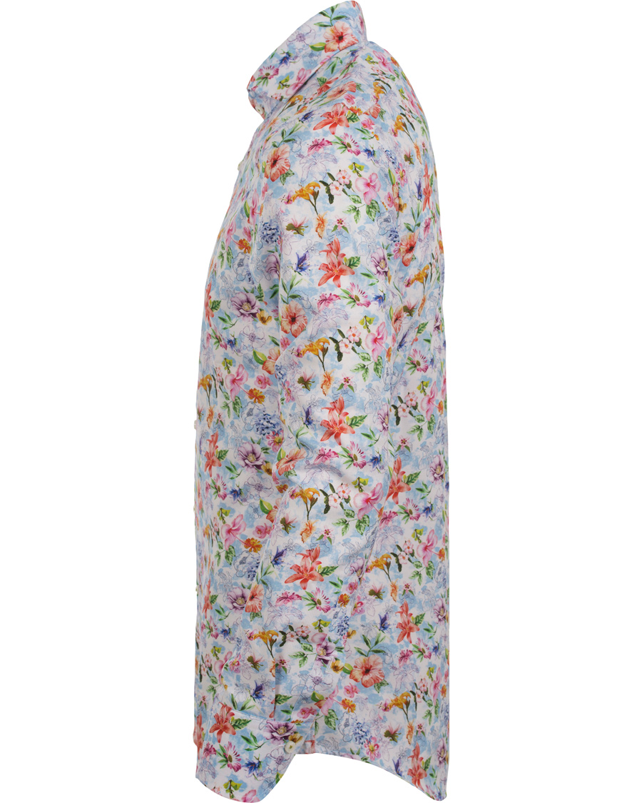 Heren | Overhemden | Stenströms | Slimline Flower Print Shirt Multi