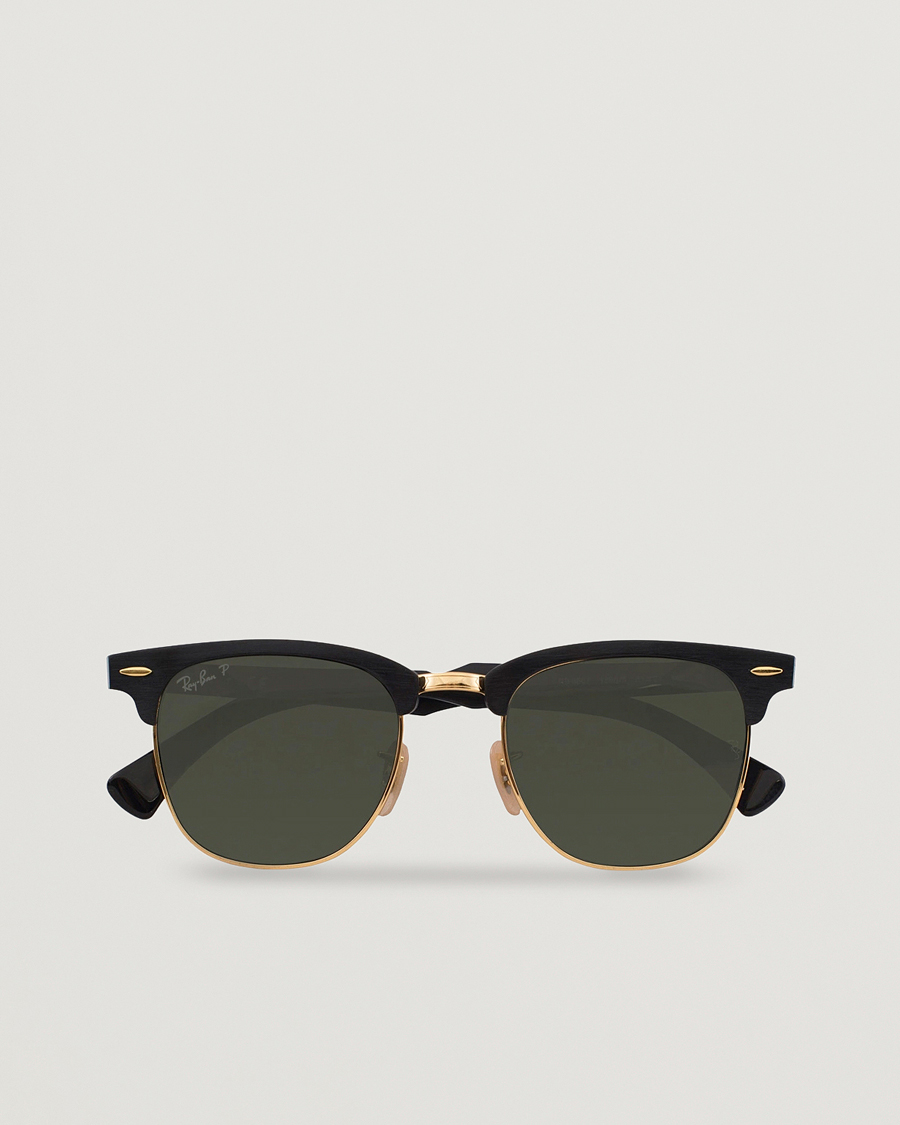Heren |  | Ray-Ban | 0RB3507 Clubmaster Sunglasses Black Arista/Polar Green