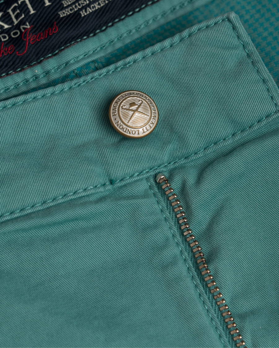 Heren | Broeken | Hackett | Trinity Slim 5-Pocket Pants Mint Green