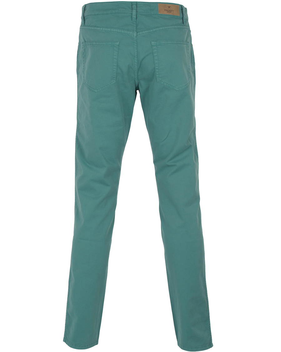 Heren | Broeken | Hackett | Trinity Slim 5-Pocket Pants Mint Green