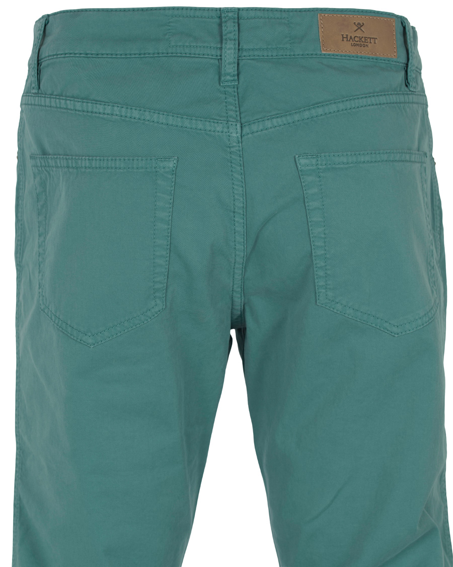 Heren | Broeken | Hackett | Trinity Slim 5-Pocket Pants Mint Green