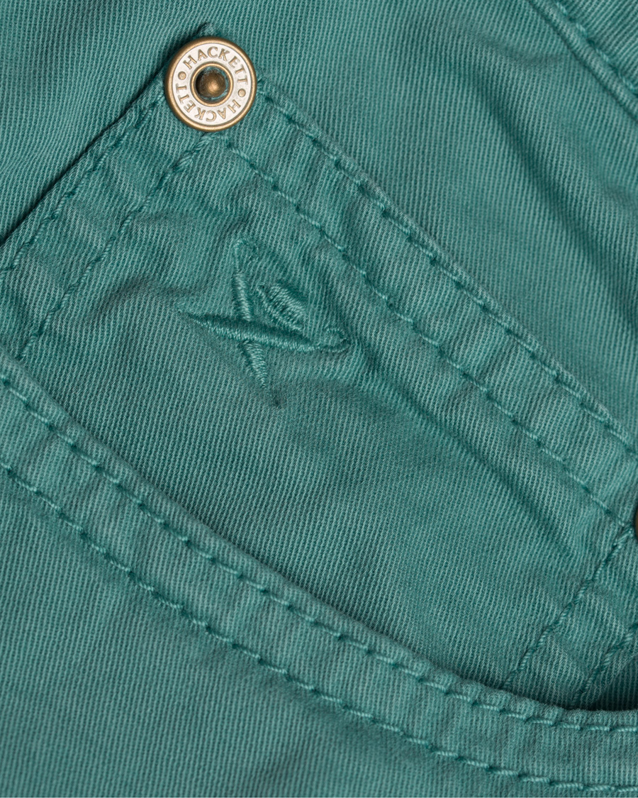 Heren | Broeken | Hackett | Trinity Slim 5-Pocket Pants Mint Green