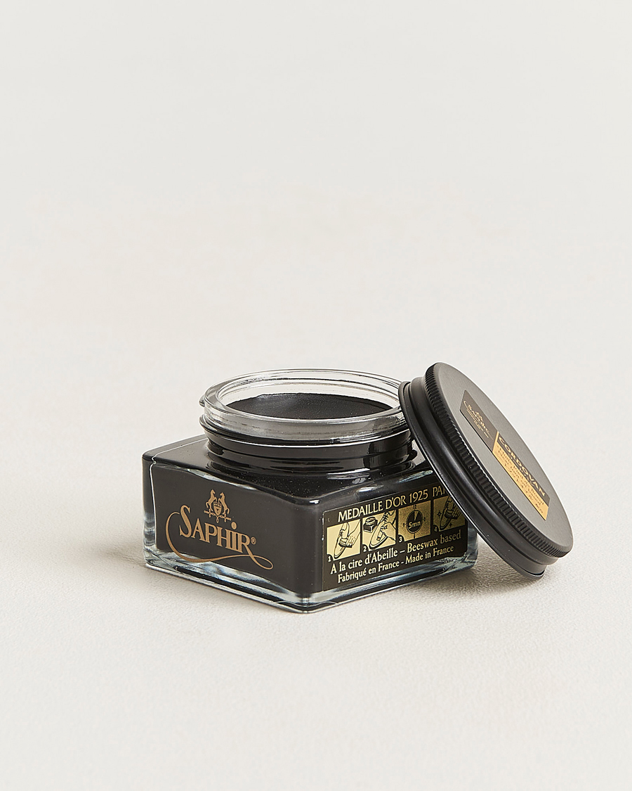 Heren | Schoenverzorgingsproducten | Saphir Medaille d\'Or | Cordovan Creme 75 ml Black