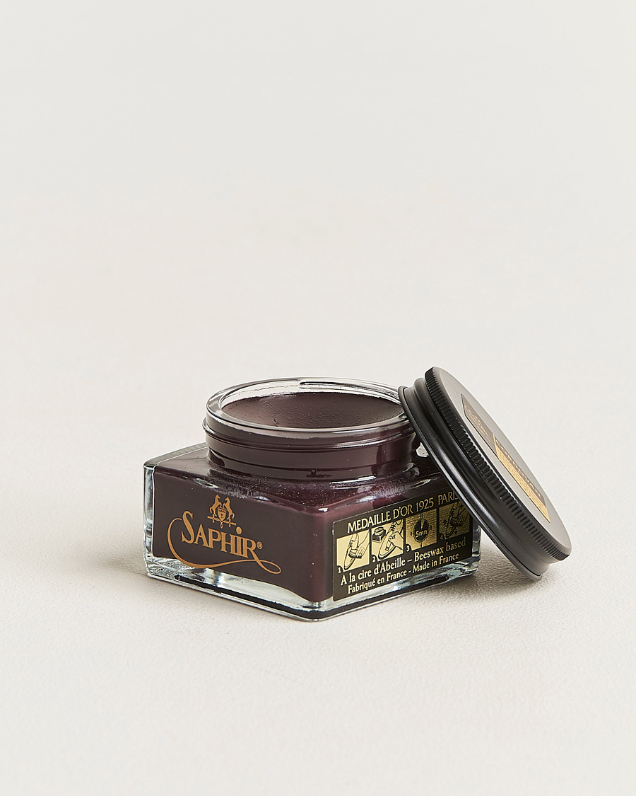 Heren | Schoenverzorgingsproducten | Saphir Medaille d\'Or | Cordovan Creme 75 ml Burgundy