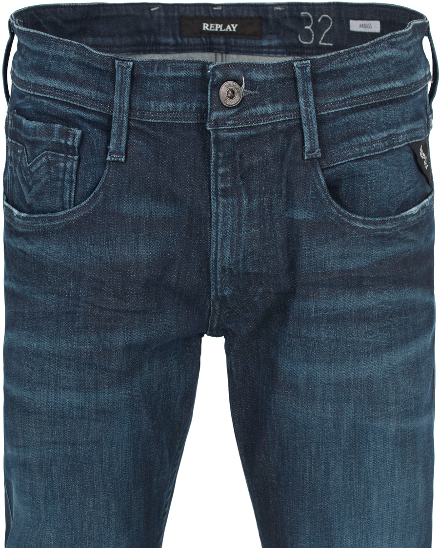 Heren | Jeans | Replay | M914 Anbass Waterzero Jeans Blue