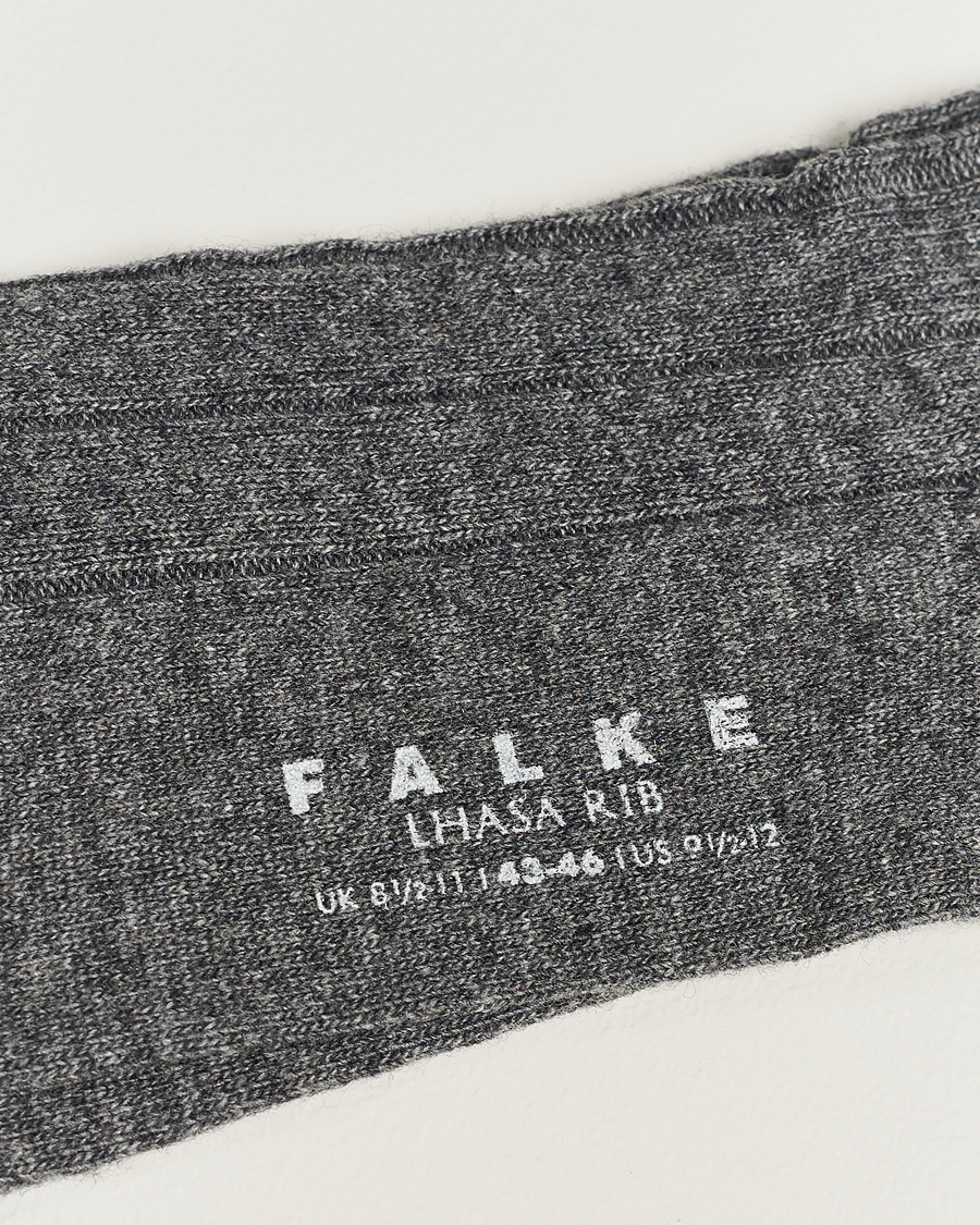 Heren | Merina wol sokken | Falke | Lhasa Cashmere Socks Light Grey
