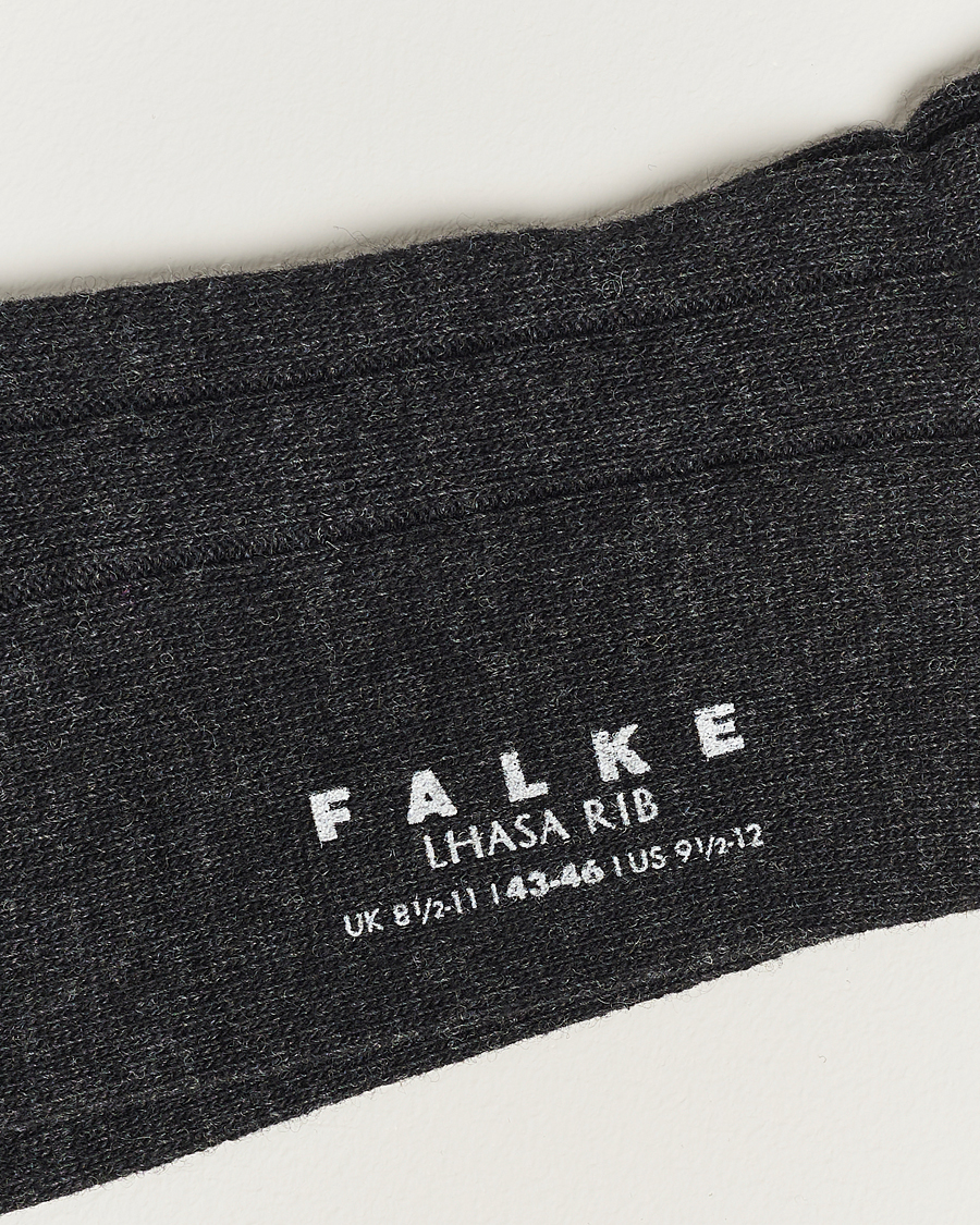 Heren | Ondergoed | Falke | Lhasa Cashmere Socks Antracite Grey
