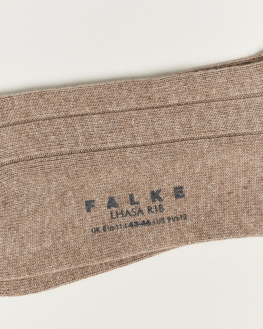 Heren | Merina wol sokken | Falke | Lhasa Cashmere Sock Nuthmeg Mel