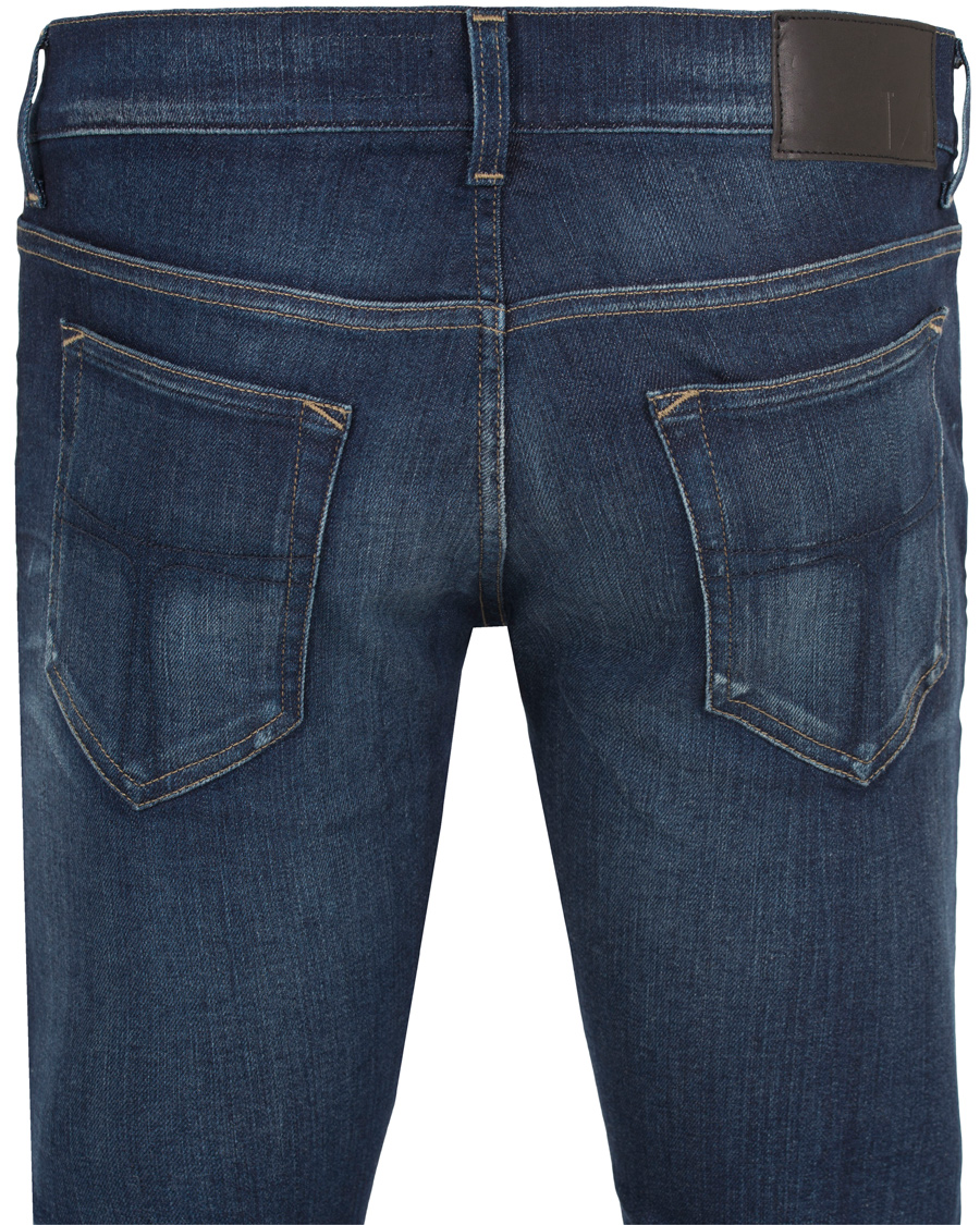 Heren | Jeans | Tiger of Sweden Jeans | Slim Base Dark Blue Washed
