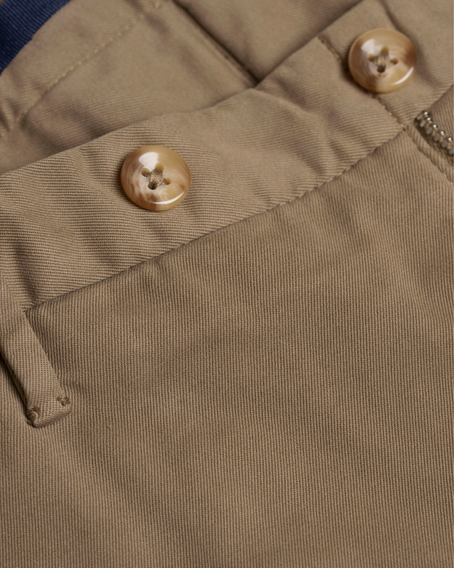 Heren | Broeken | Incotex | Slim Fit Comfort Chino Khaki