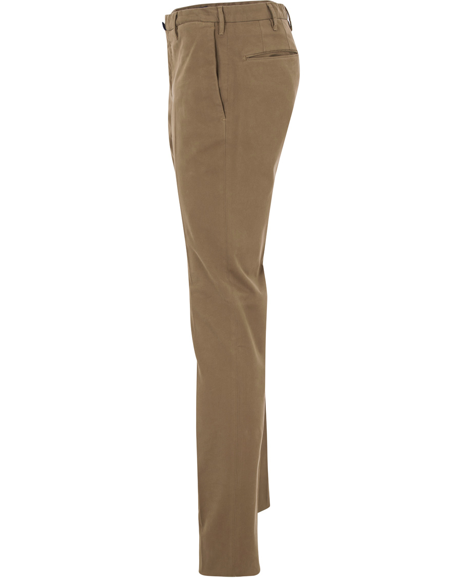 Heren | Broeken | Incotex | Slim Fit Comfort Chino Khaki