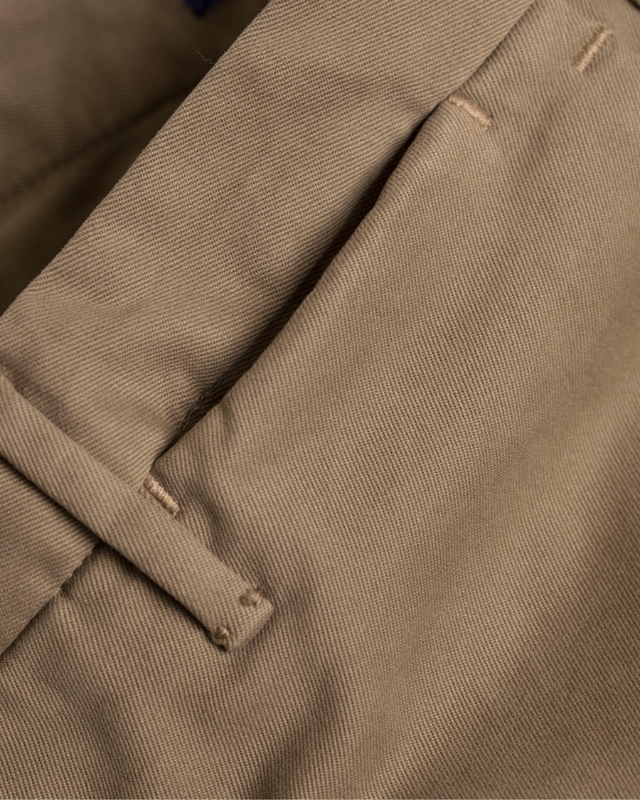 Heren | Broeken | Incotex | Slim Fit Comfort Chino Khaki
