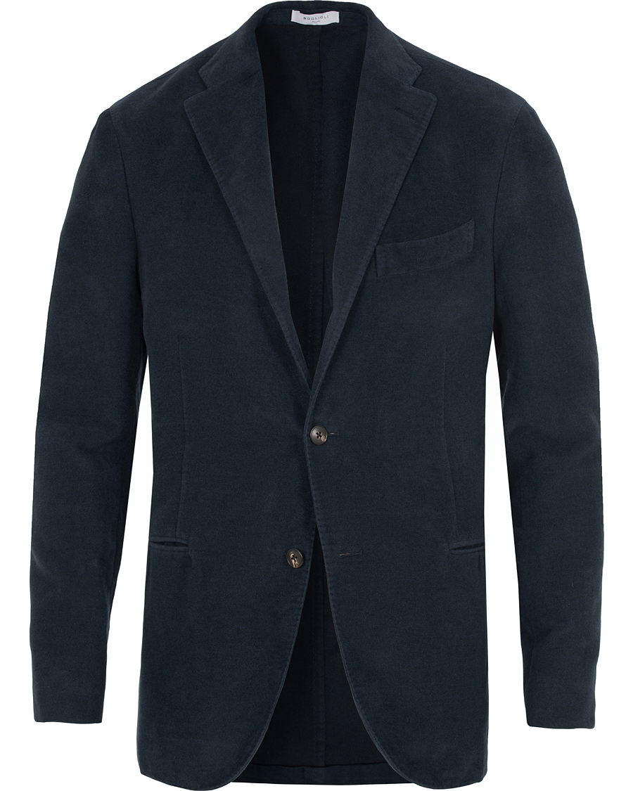 Heren | Blazers | Boglioli | Moleskin K Jacket Blazer Dark Navy