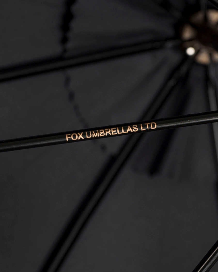 Heren | Paraplu's | Fox Umbrellas | Polished Hardwood Umbrella Black