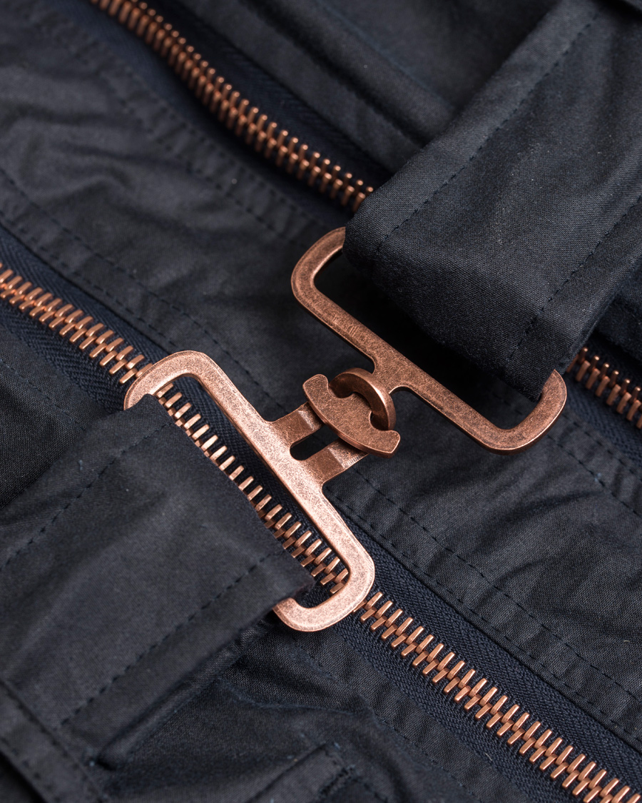 Heren | Jassen | Private White V.C. | Waxed Twin Track Jacket Navy