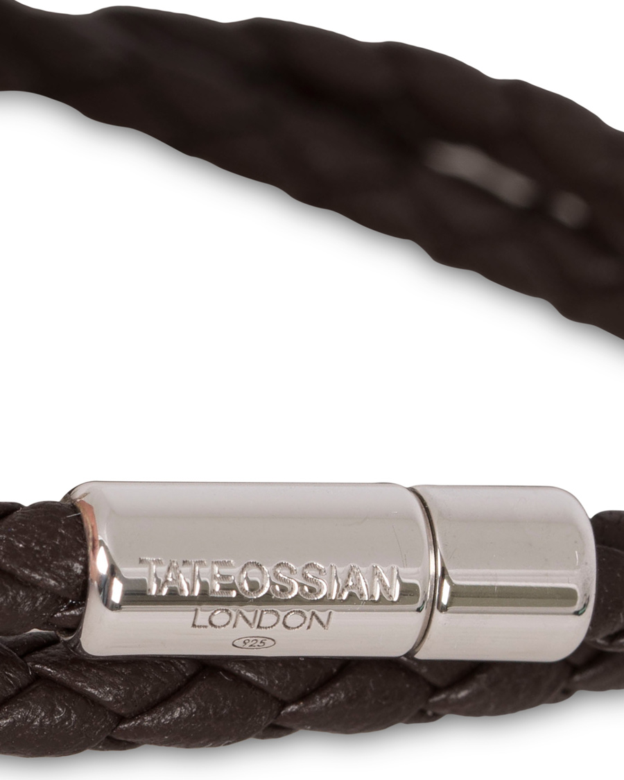 Heren | Tateossian Scoubidou Pop Leather Bracelet Dark Brown | Tateossian | Scoubidou Pop Leather Bracelet Dark Brown