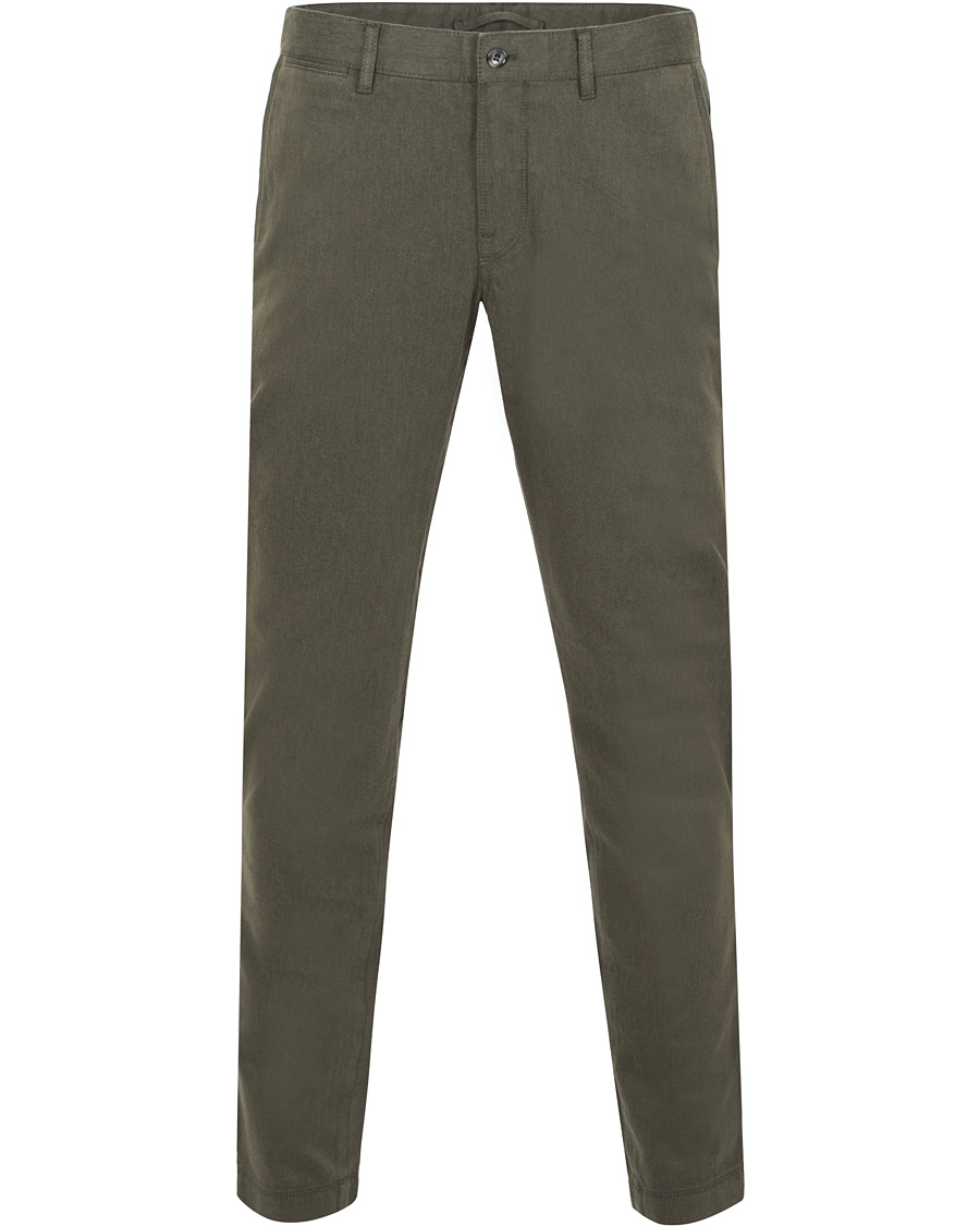 Heren | Broeken | J.Lindeberg | Chaze Flannel Twill Chino Maori Green