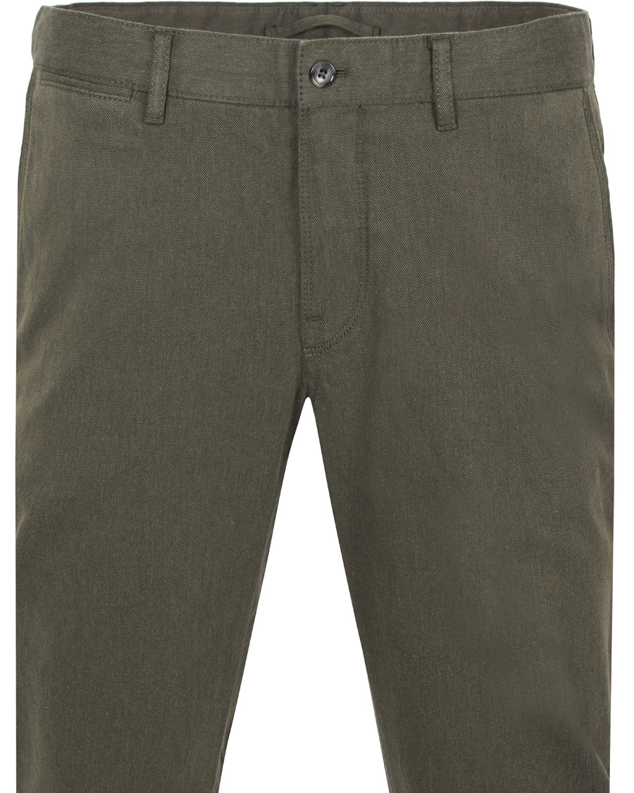 Heren | Broeken | J.Lindeberg | Chaze Flannel Twill Chino Maori Green