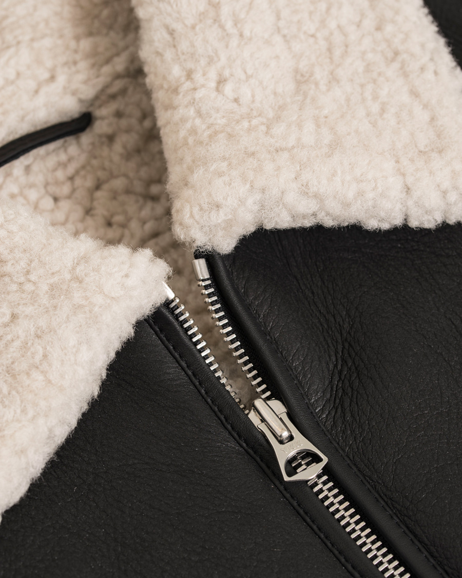 Heren | Jassen | GANT Rugger | The Shearling Aviator Jacket Black