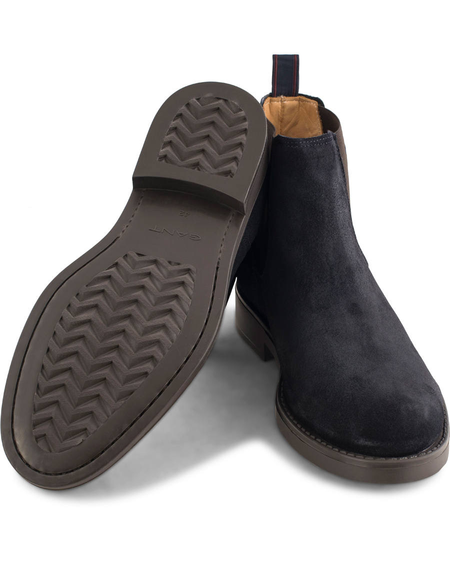 Heren | GANT Oscar Chelsea Boot Navy Suede | GANT | Oscar Chelsea Boot Navy Suede