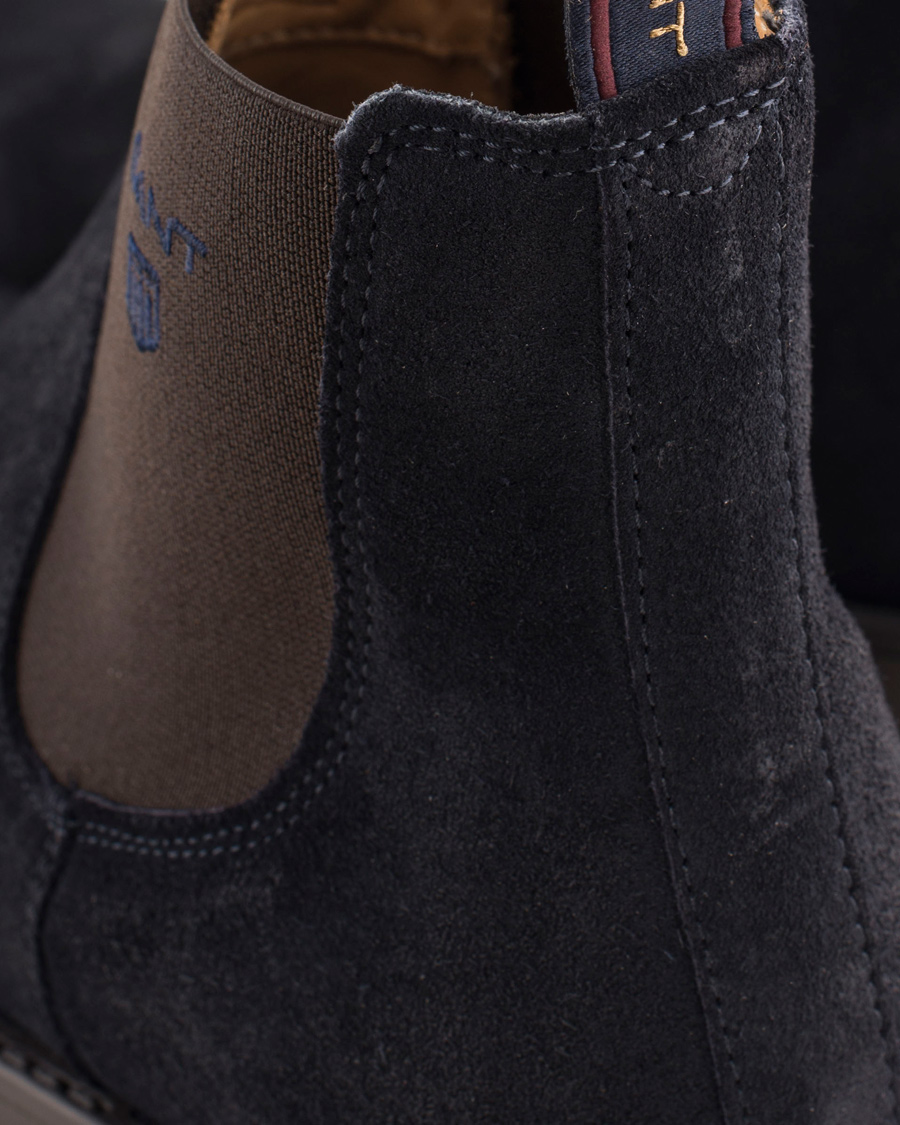 Heren | GANT Oscar Chelsea Boot Navy Suede | GANT | Oscar Chelsea Boot Navy Suede