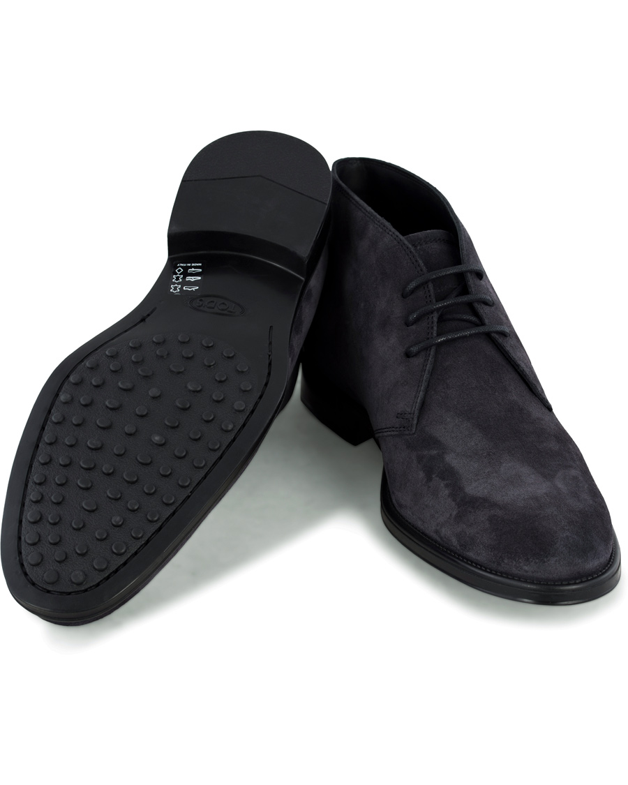 Heren | Tod's Polacco RQ Chukka Blue Denim Suede | Tod's | Polacco RQ Chukka Blue Denim Suede