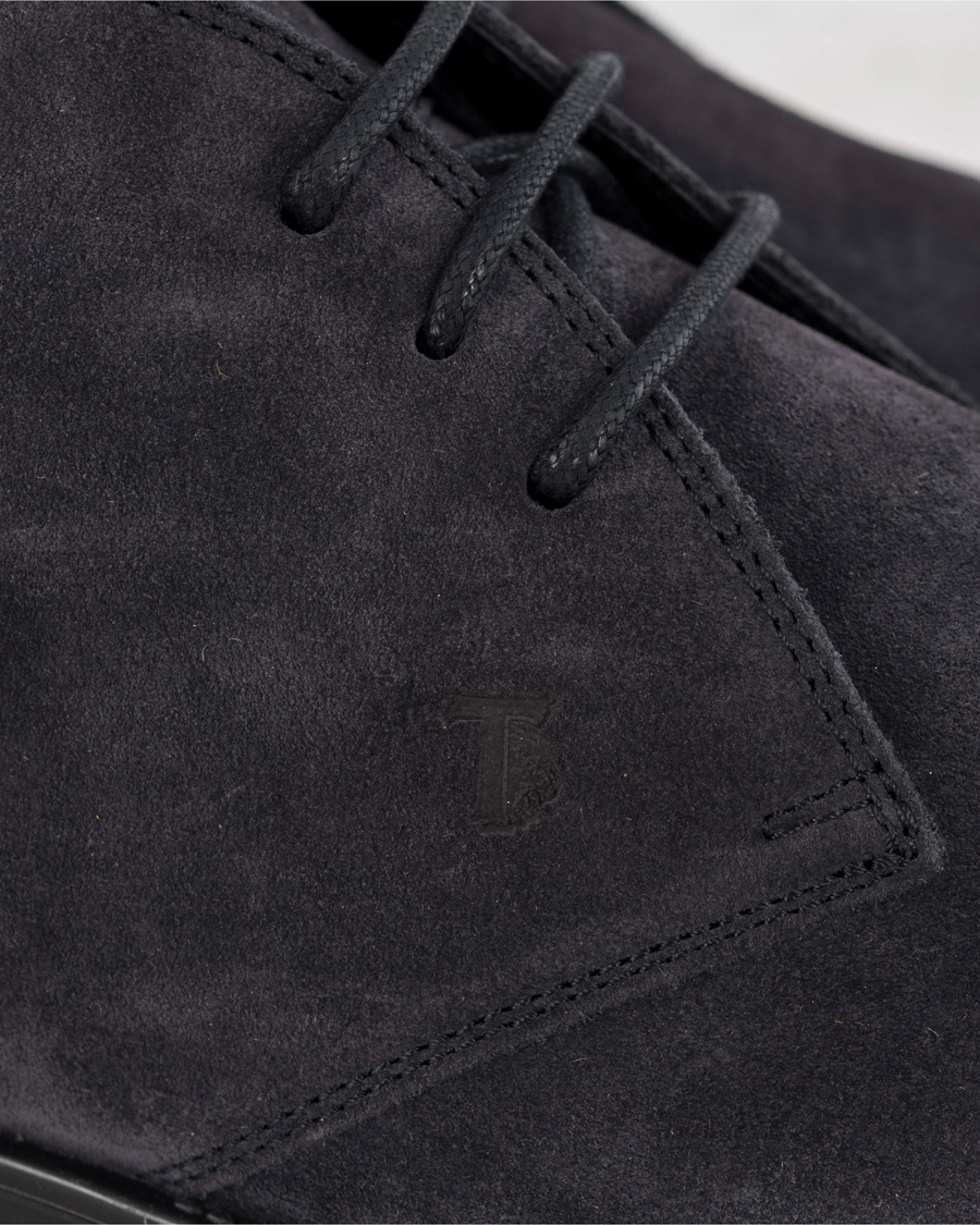 Heren | Tod's Polacco RQ Chukka Blue Denim Suede | Tod's | Polacco RQ Chukka Blue Denim Suede