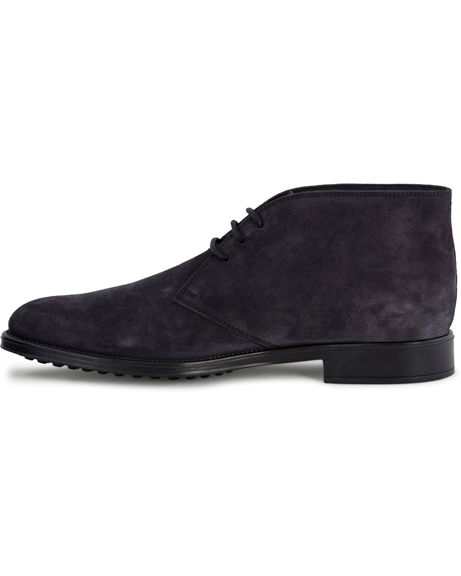 Heren | Tod's Polacco RQ Chukka Blue Denim Suede | Tod's | Polacco RQ Chukka Blue Denim Suede