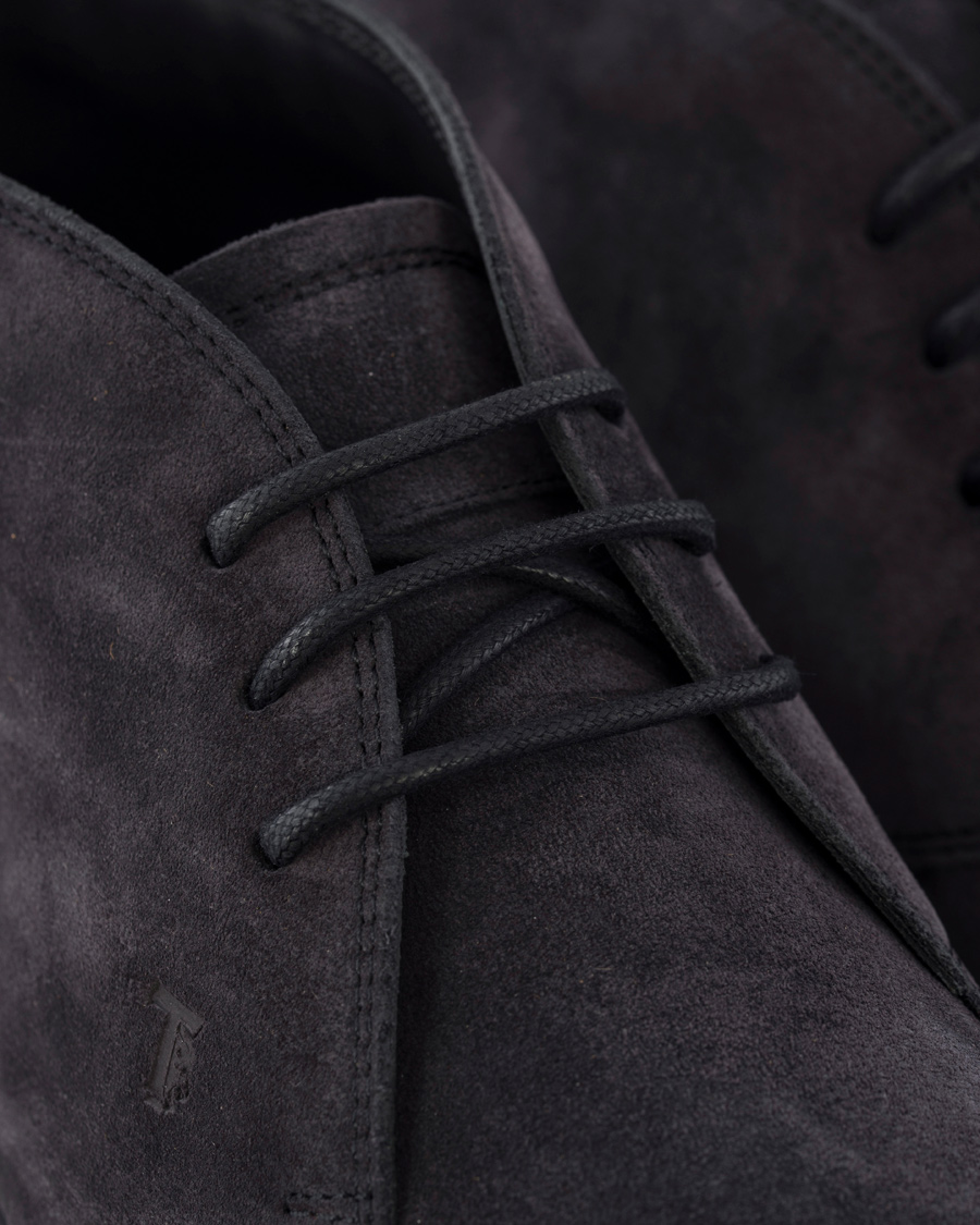 Heren | Tod's Polacco RQ Chukka Blue Denim Suede | Tod's | Polacco RQ Chukka Blue Denim Suede