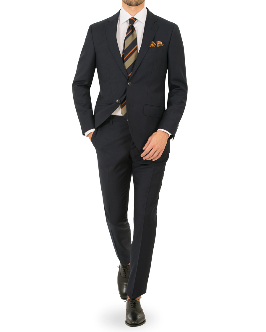 Heren | Pakken | Hackett | Mayfair Wool Suit Midnight