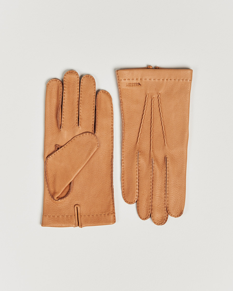 Heren | Handschoenen | Hestra | Henry Unlined Deerskin Glove Cognac