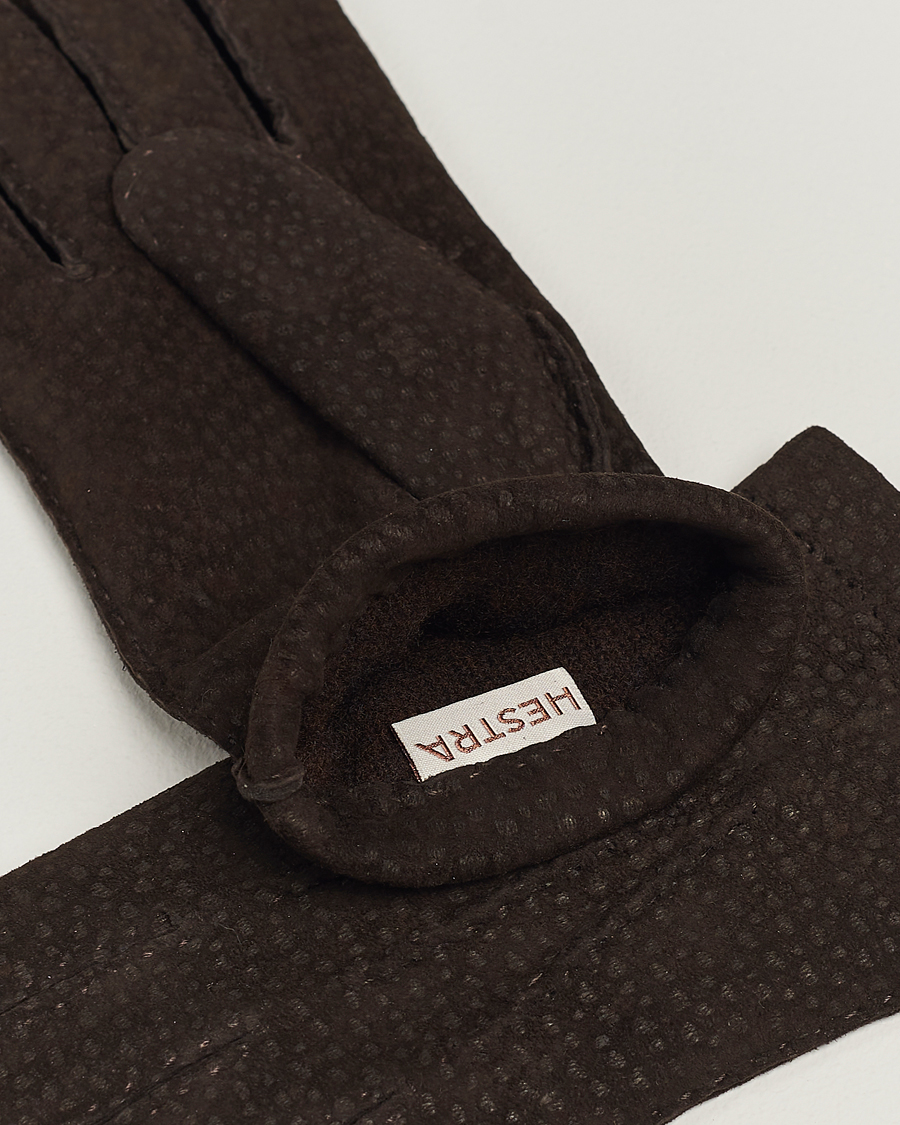 Heren | Handschoenen | Hestra | Carpincho Handsewn Cashmere Glove Espresso Brown