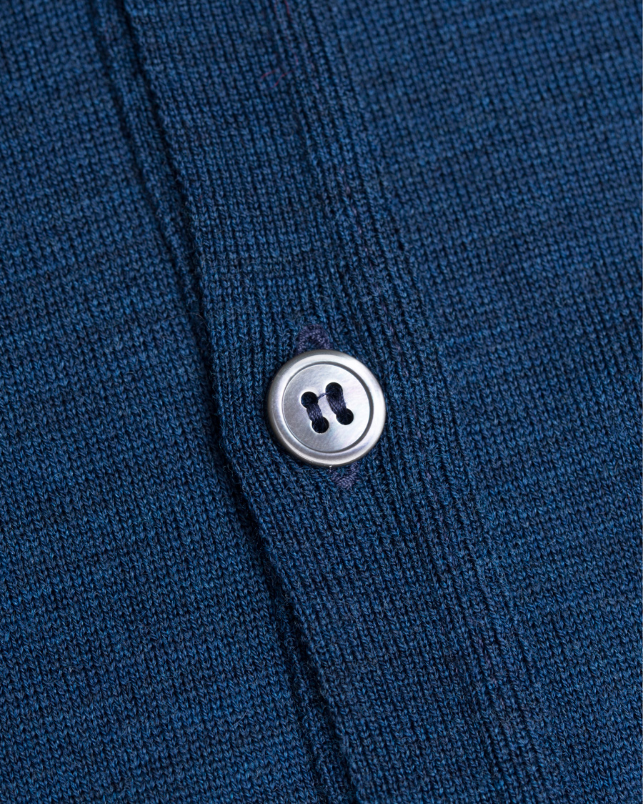 Heren | Truien | John Smedley | Bryn Extra Fine Merino Cardigan Indigo